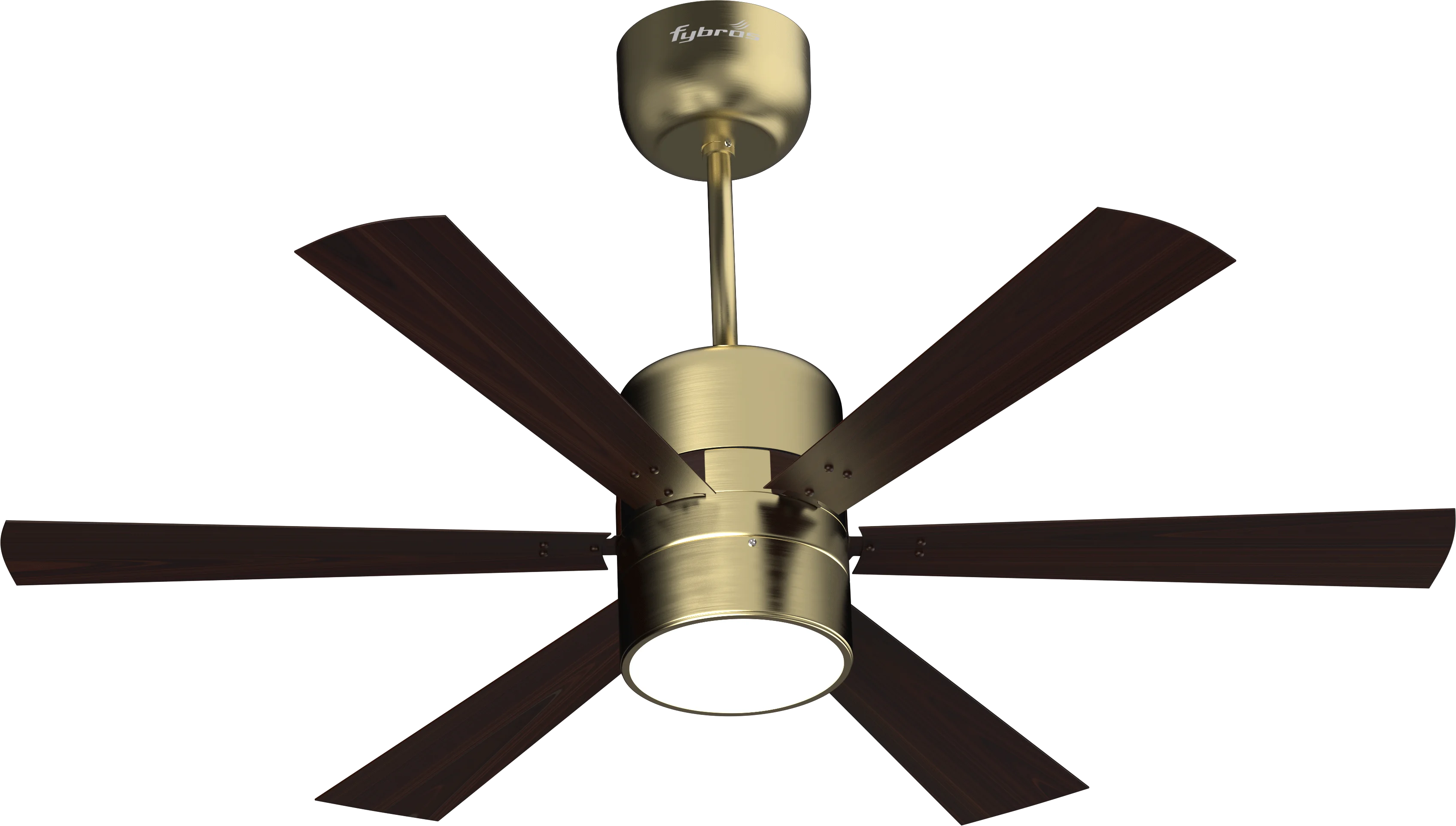 Urus Ceiling Fan with Remote Control in Antique Gold Wood Finish – 1200mm Sweep Size