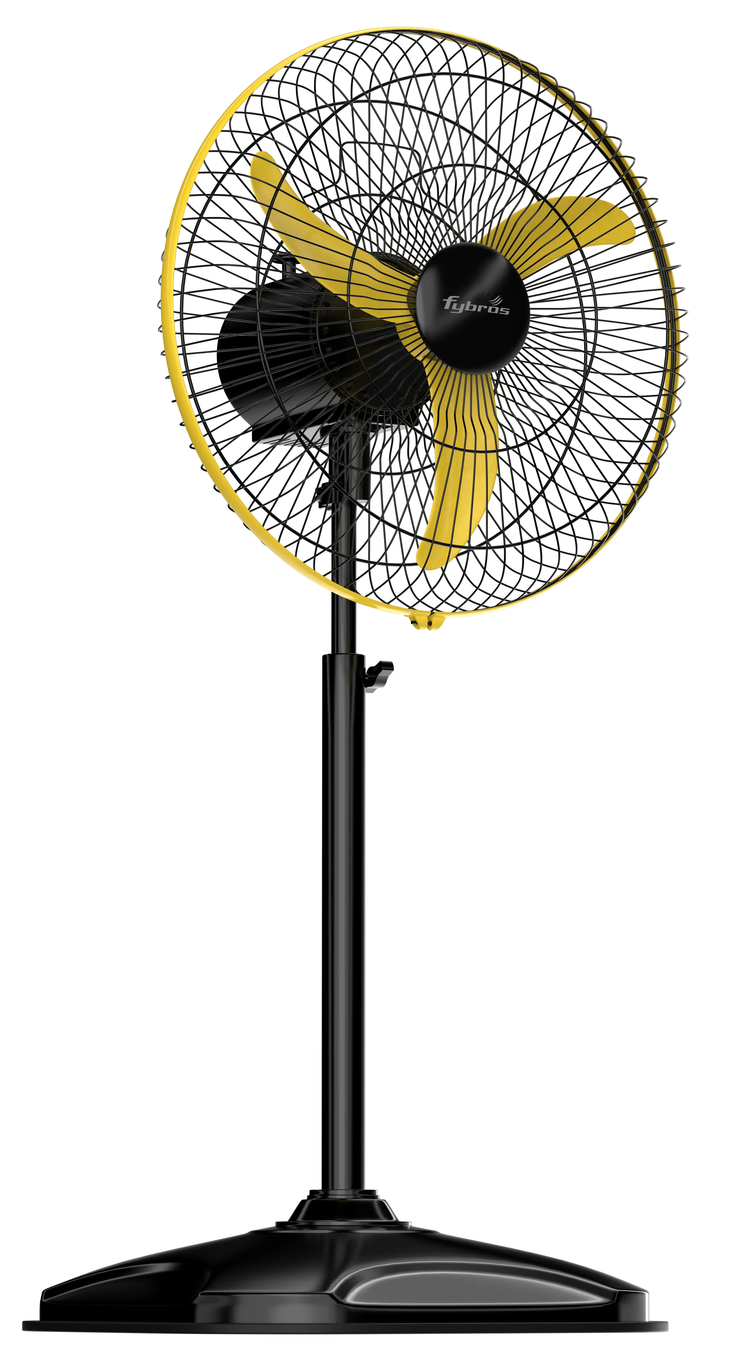 F-Spin Adjustable Pedestal Fan with remote control and wide oscillation.
