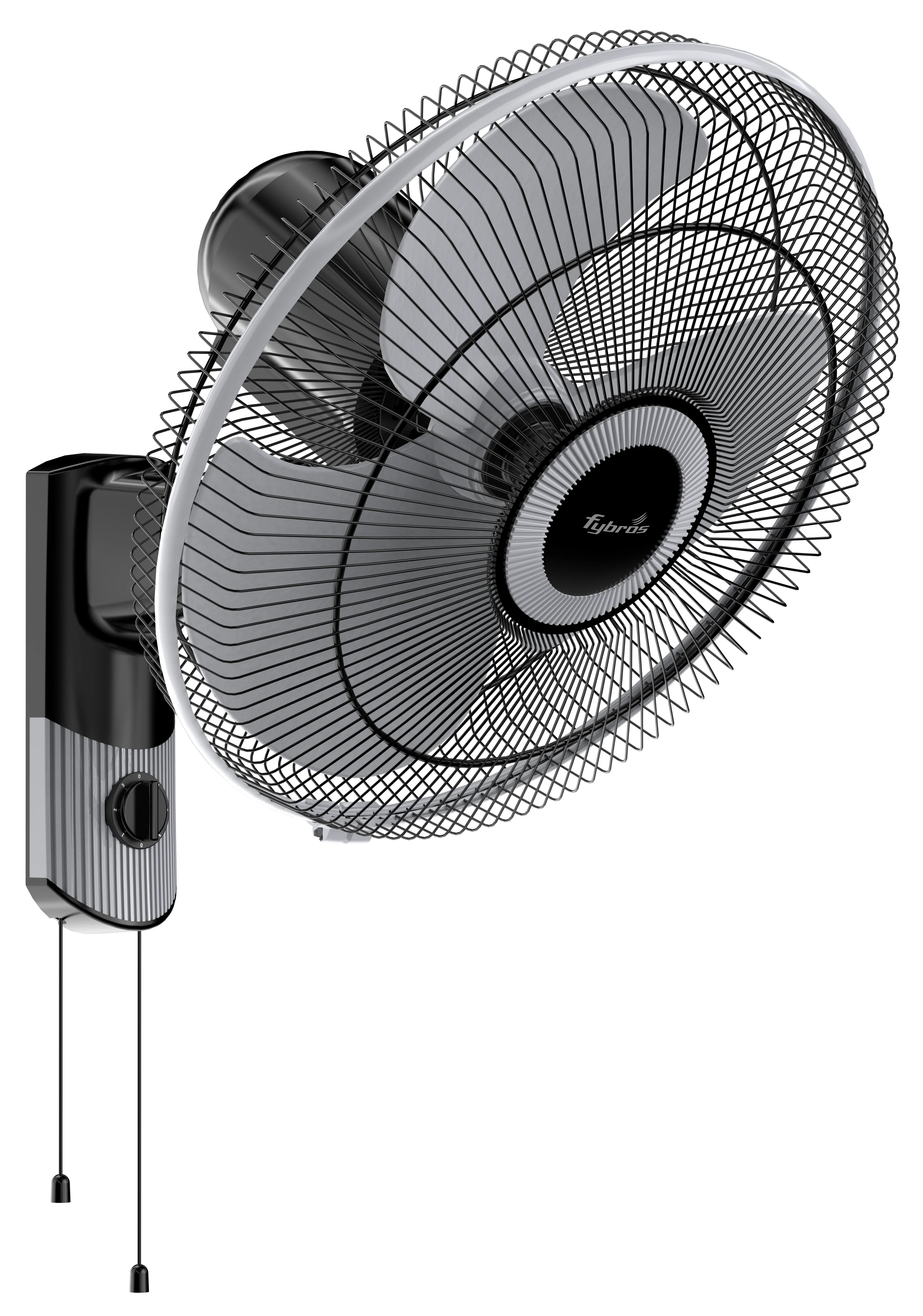 Gush Powerful Wall Fan with sleek design and noiseless operation.