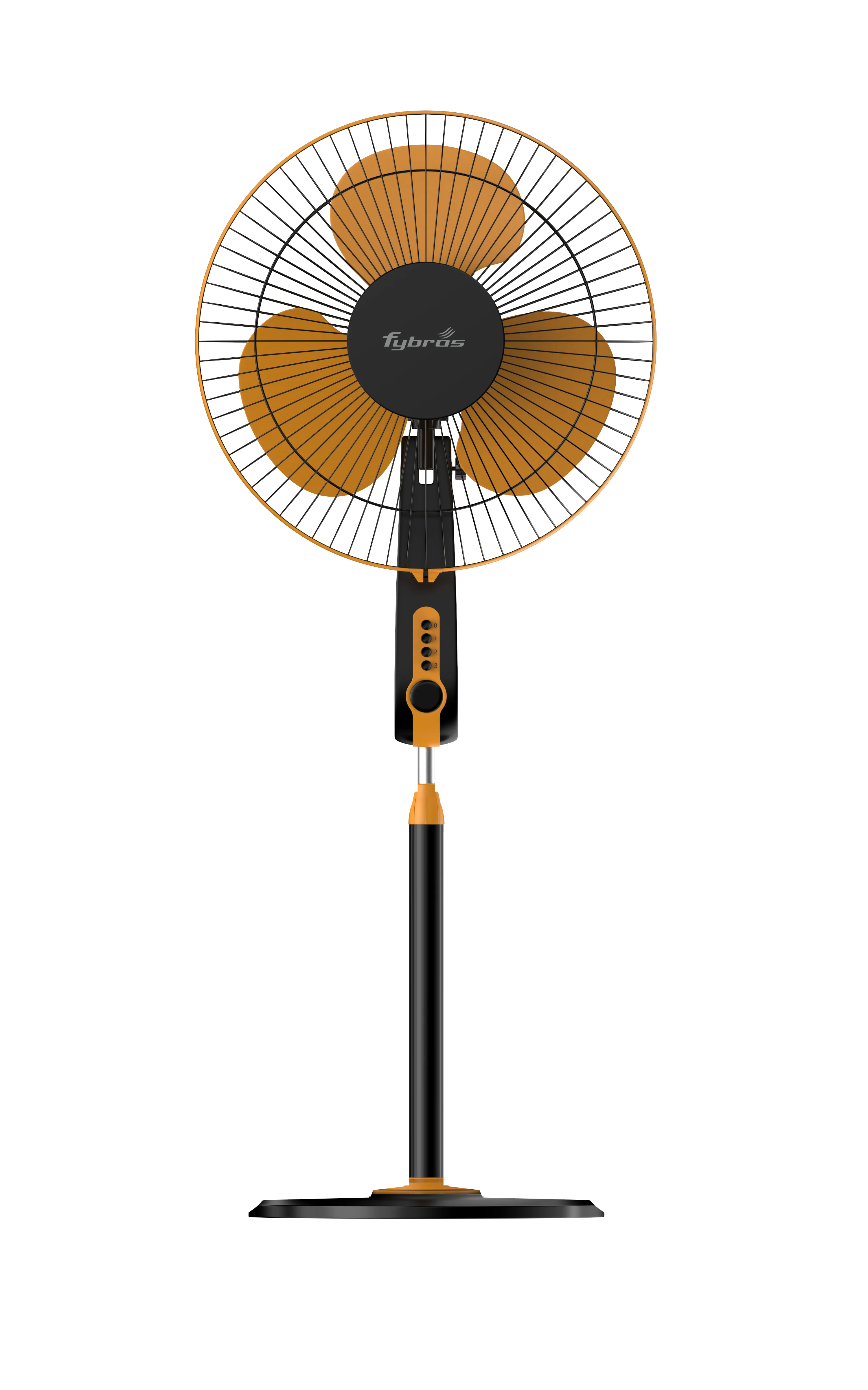 Vayu Pedestal Fan with portable stand, height adjustment, and efficient cooling.