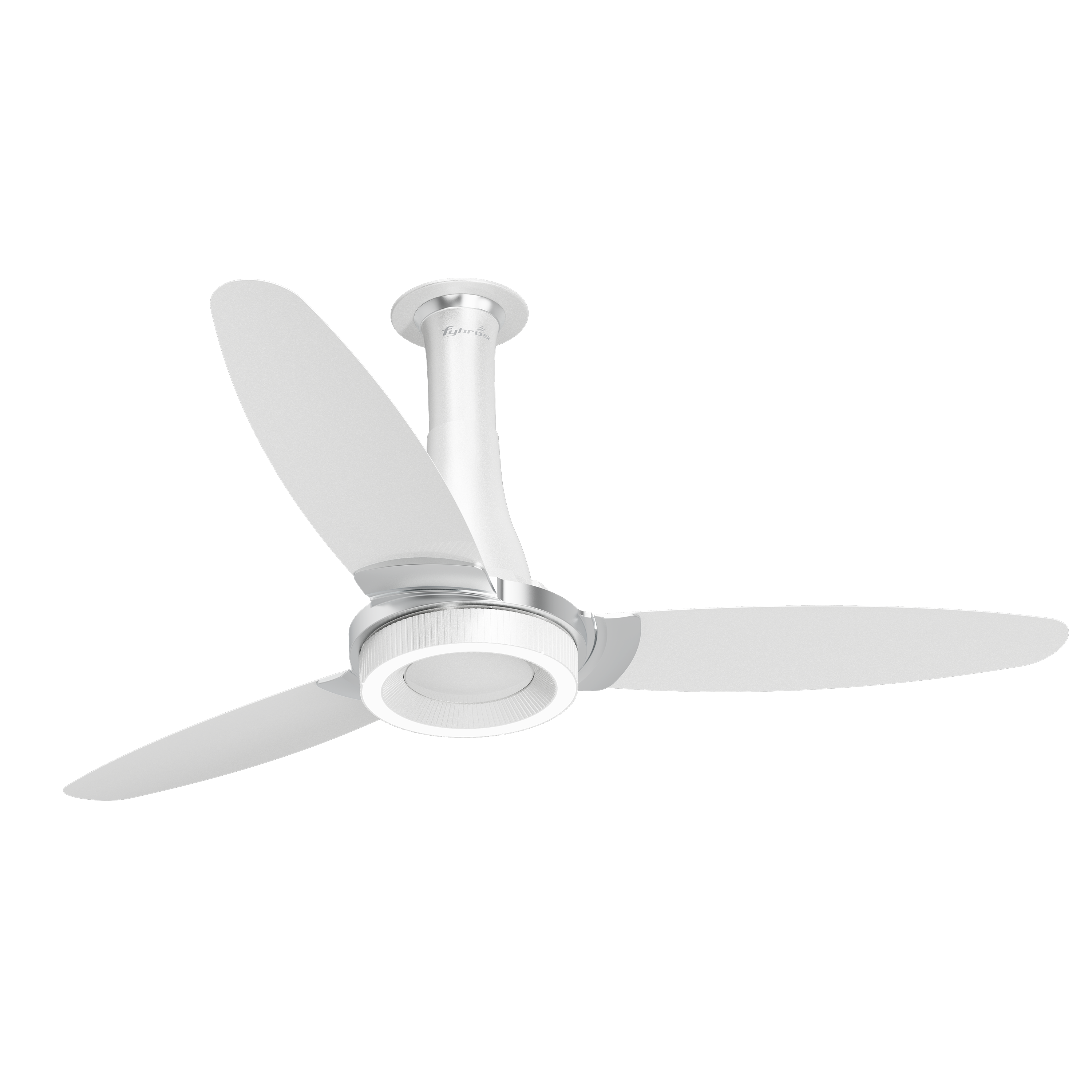 F-Wave Ceiling Fan with 1200mm Sweep and Remote Control in Matte Black